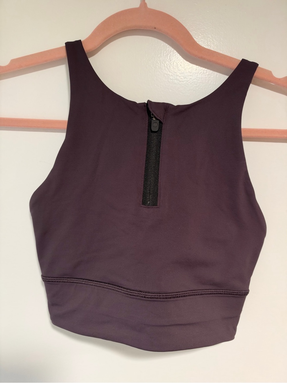 Lululemon Ultralu™ Zip-Front Cropped Tank Top charcoal